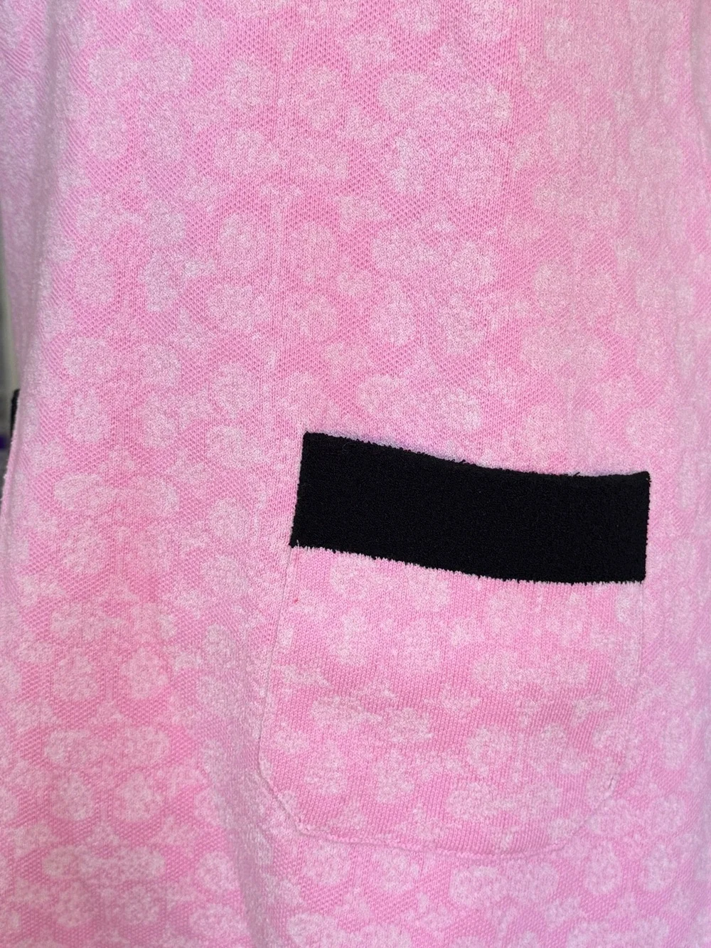Coach Pink Floral Knit Polo Dress - Picture 6 of 8
